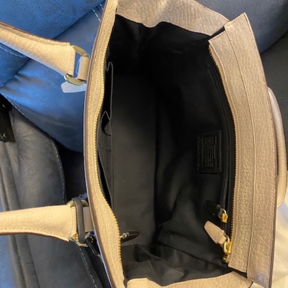 COACH Candace Legacy Carryall Leather Tote Satchel Handbag - Picture 4 of 5